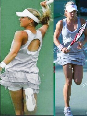 NWT Adidas Stella McCartney Light Gray Tennis DRESS pleated skirt S Small